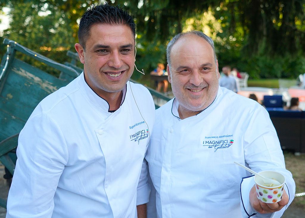 Il gelato dei maestri calabresi Mastroianni e Morrone a Villa Terzaghi per "i Weekend del Gusto"
