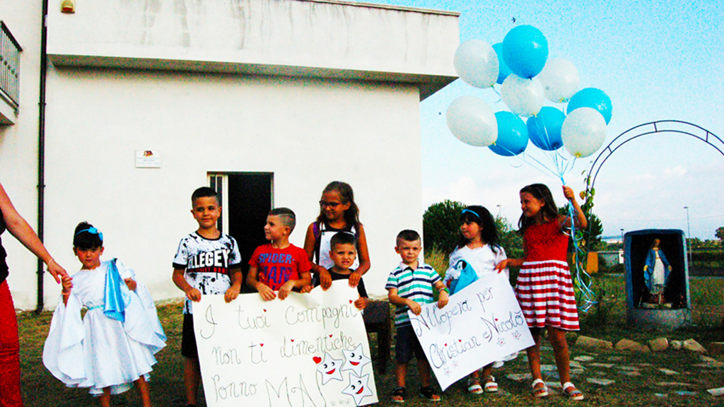 Festa patronale a Gizzeria lido, a Mortilla bambini "All'opera per Christian e Nicolò"