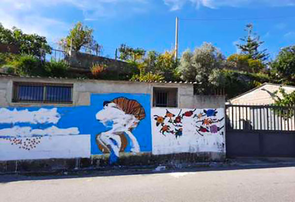 Danneggiato a Riace il murales dedicato a Peppino Impastato