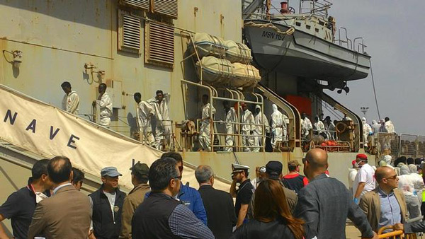 Migranti giunti a Reggio Calabria, anche 45 salme con 3 minori 