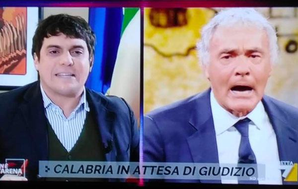 Inchiesta "Gettonopoli" a Catanzaro, lite in diretta fra Giletti e il presidente del Consiglio comunale