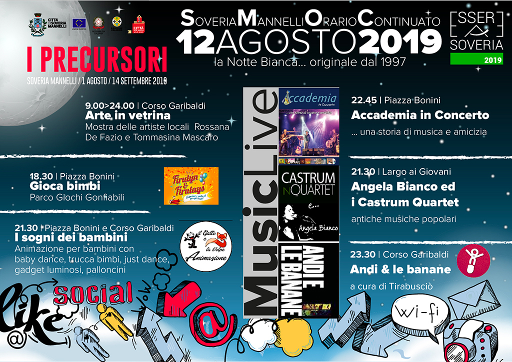 “Angela Bianco ed i Castrum in Quartet” aprono la Notte Bianca di Soveria Mannelli il 12 agosto 