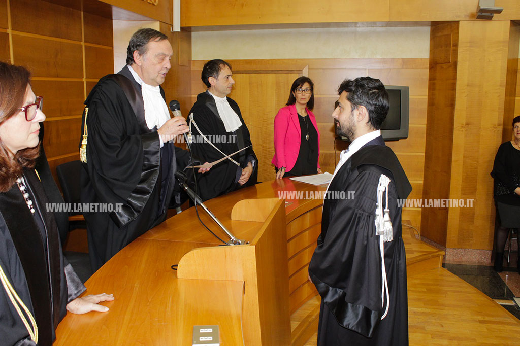 Lamezia, insediato nuovo giudice Francesco De Nino al Tribunale