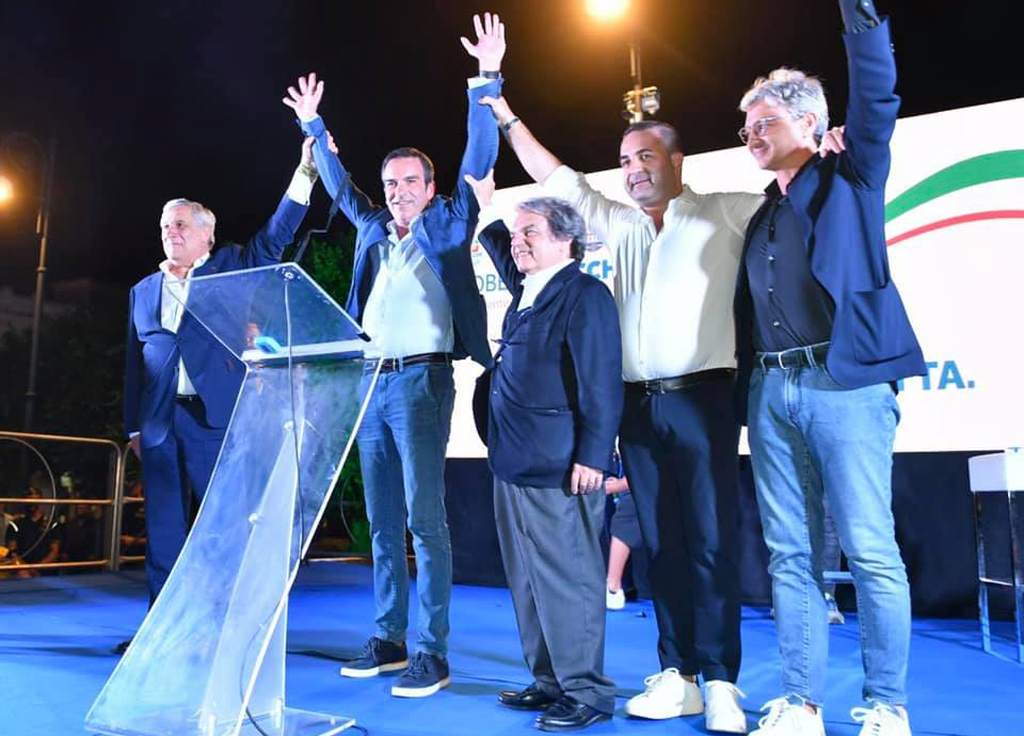 Regionali, Occhiuto a Reggio con Tajani e Brunetta: “Cambierò regione con grande squadra”