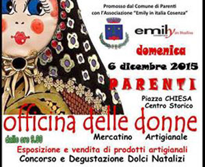 Iniziativa “L’officina delle donne” domenica 6 dicembre a Parenti