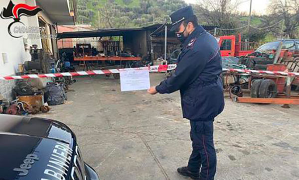 Smaltimento illecito di oli esausti e rifiuti, denunciato titolare officina a Montalto Uffugo 
