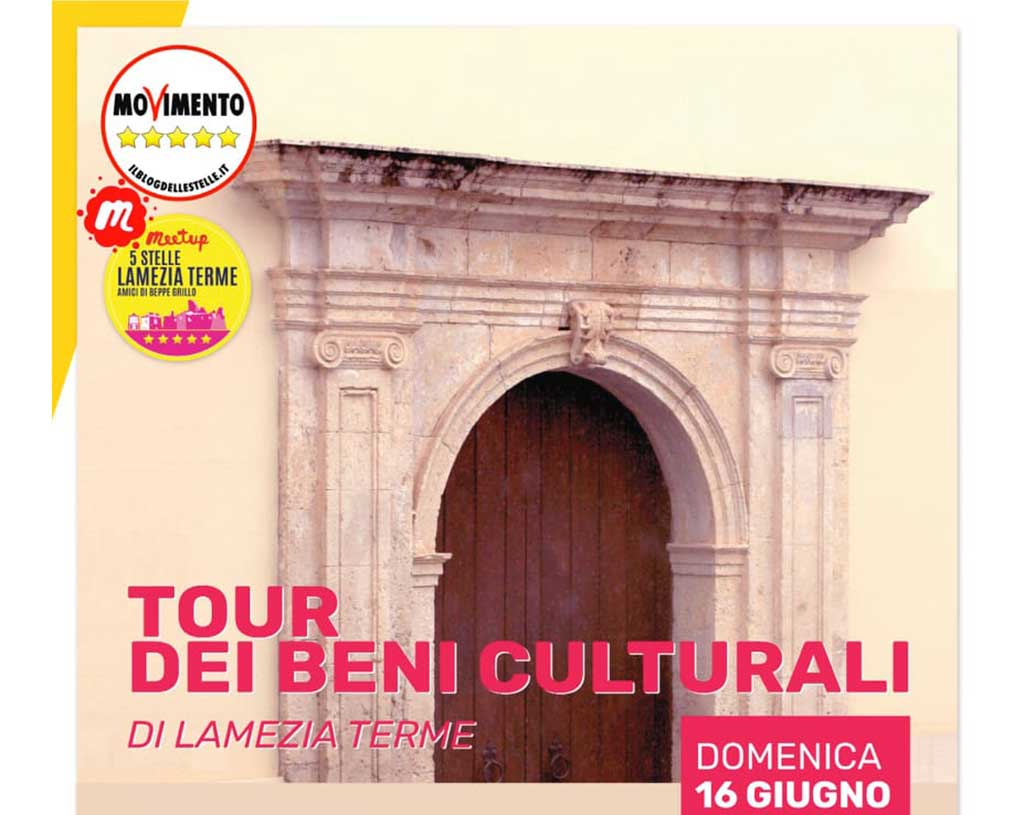 Lamezia, domenica pomeriggio terza tappa del tour dei beni culturali del M5S