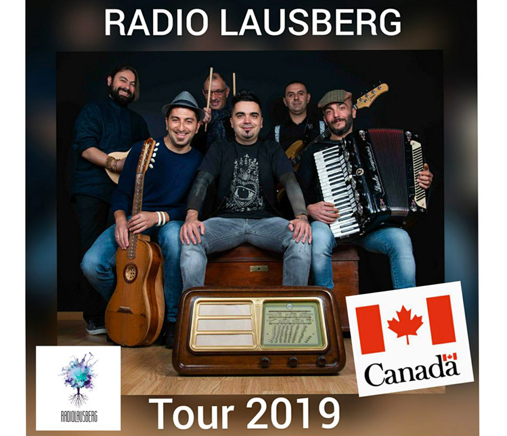 Sbarca in Canada la cultura linguistica calabro lucana con la band Radio Lausberg