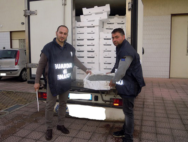 Gdf sequestra novellame sarda sulla 106, una denuncia