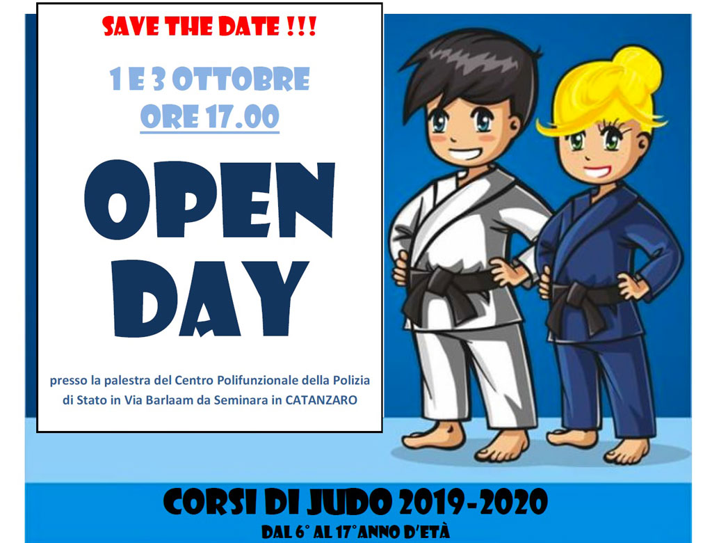 Open day per i corsi di judo Fiamme oro della Polizia di Stato a Catanzaro
