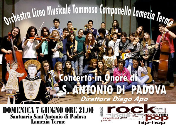 Lamezia: domani orchestra Liceo Campanella in concerto a Sant’Antonio