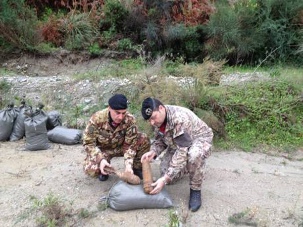 Calabria: Ordigni bellici ritrovati nel reggino dopo forti piogge