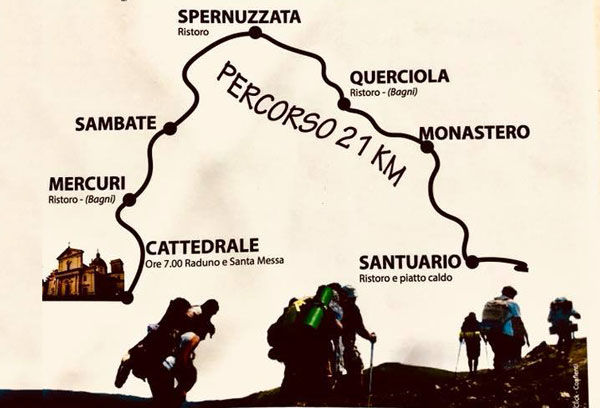 "Sulle orme dei padri", il 9 settembre pellegrinaggio di 21 km da Lamezia a Conflenti