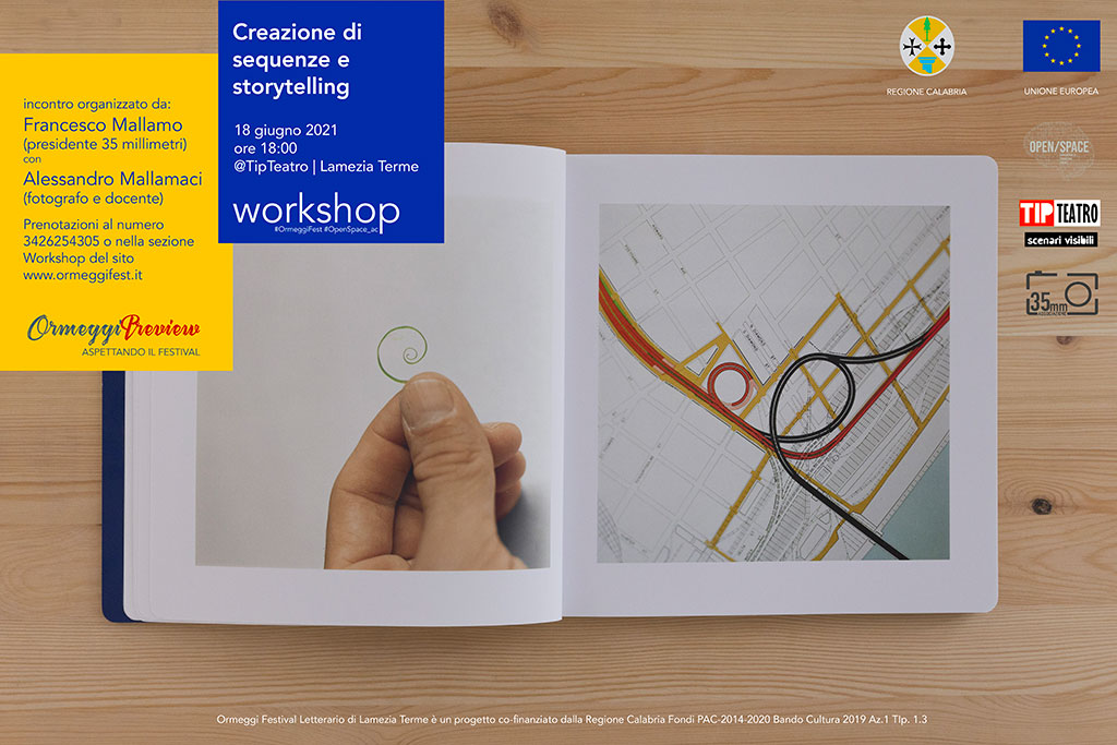 Lamezia, workshop "Creazione di sequenze e storytelling" il 18 giugno al Tip Teatro