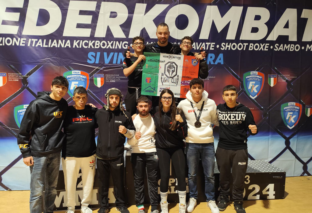 Fight Club Lamezia alla 12esima coppa Italia Mma Federkombat