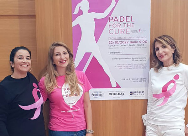 A Lamezia primo torneo in Calabria "Padel For The Cure", Cittadino (Nuova era): “Lo sport come leva di parità”
