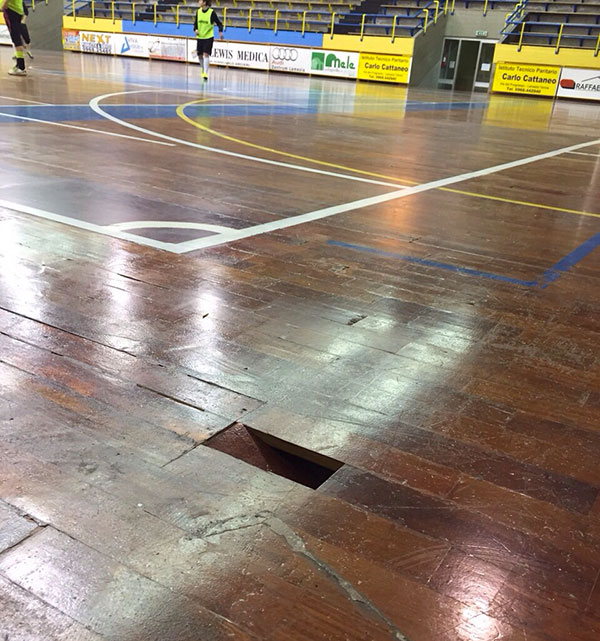 Lamezia: Risveglio Ideale, ratti e sporcizia al Palasport “Alfio Sparti”