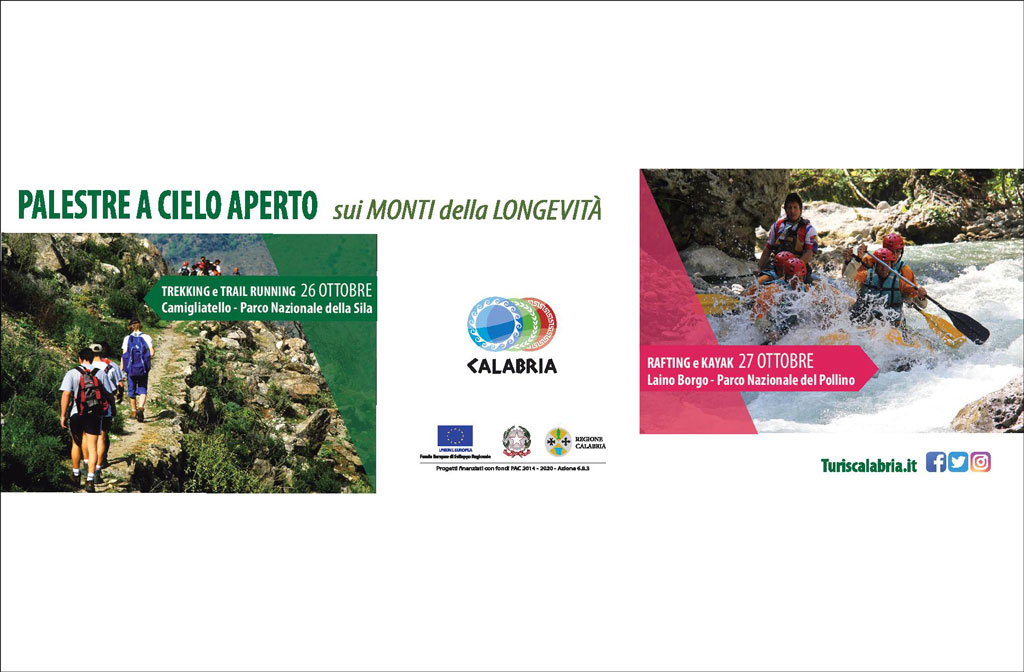 “Palestre a cielo aperto...sui monti della longevità” il 26 e il 27 ottobre nel Parco Nazionale della Sila e del Pollino