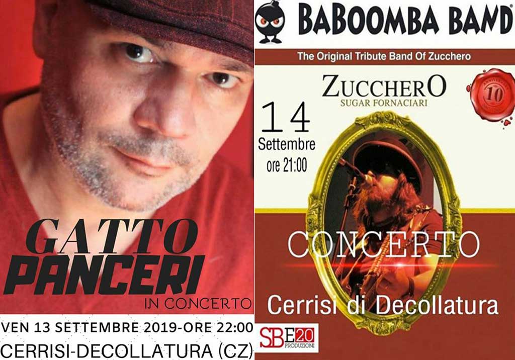 Gatto Panceri e la "Baboomba Band" a Cerrisi di Decollatura per festa patronale