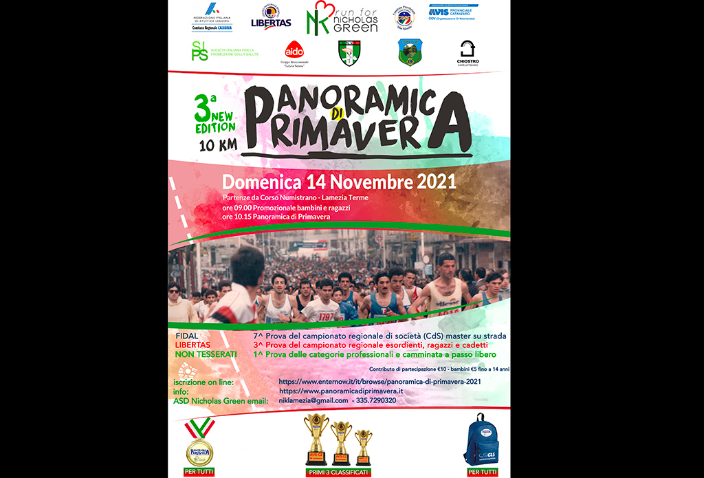 Lamezia, il 9 novembre presentazione della “Terza New Edition Panoramica di Primavera”
