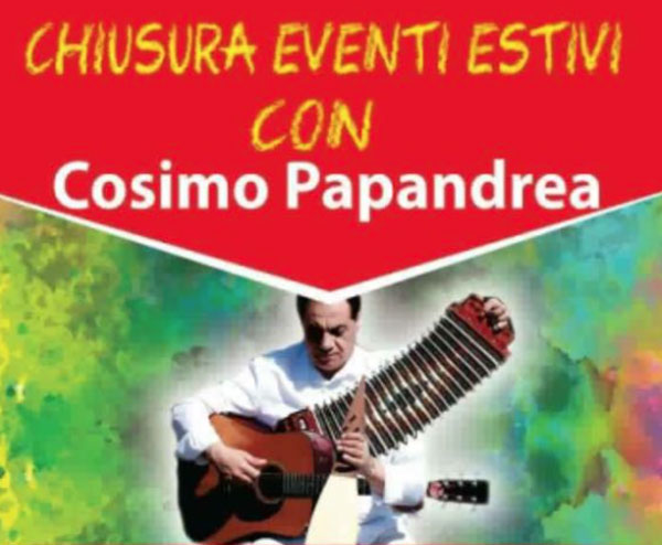 Cosimo Papandrea il 26 agosto a Nocera Terinese