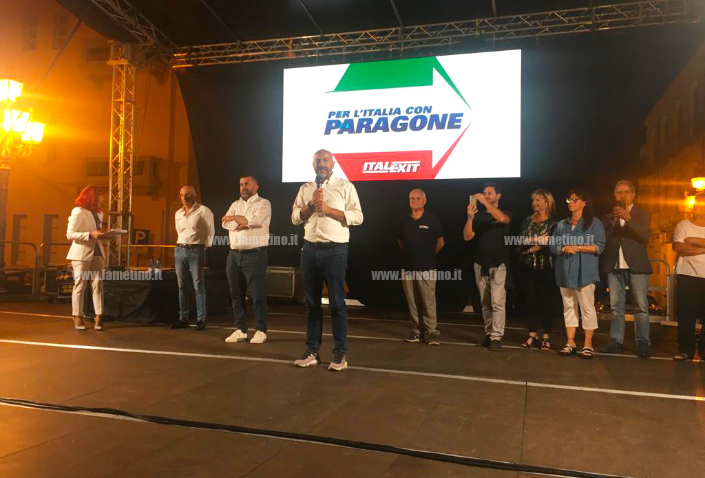 Elezioni politiche, Paragone (Italexit) a Lamezia: "In Calabria servono investimenti"