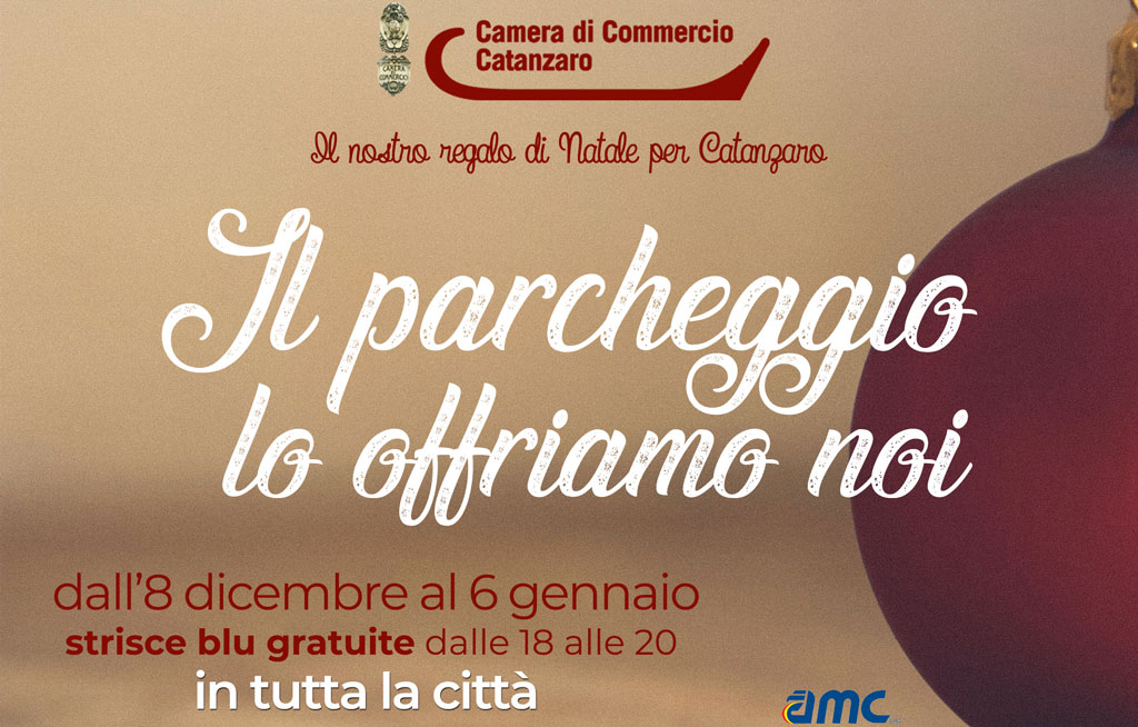 “Il parcheggio lo offriamo noi” iniziativa CCIAA Catanzaro per periodo natalizio: "Progetto pilota potrà essere allargato anche a Lamezia"