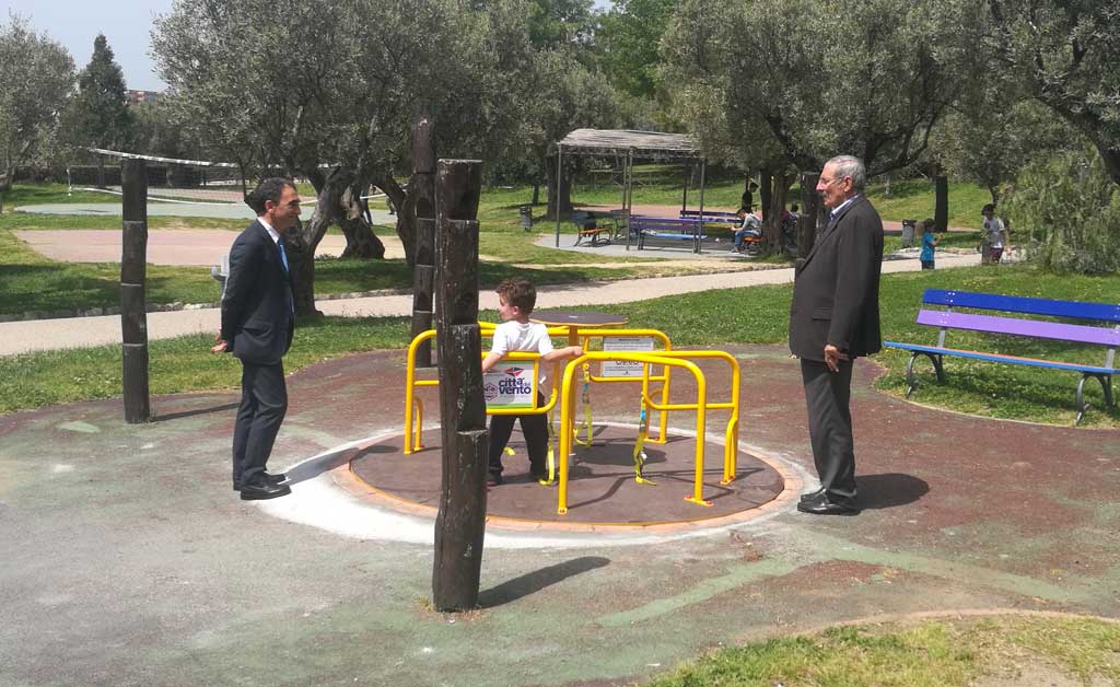 Inaugurato al Parco della Biodiversità gioco riservato ai disabili in carrozzina