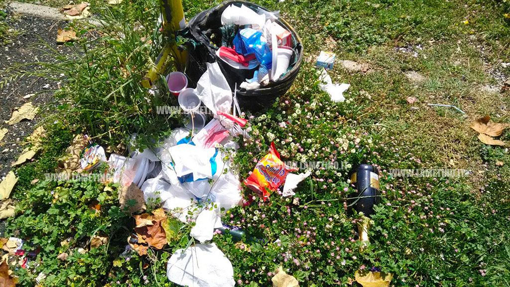 Lamezia, erba alta e rifiuti: degrado al parco Peppino Impastato