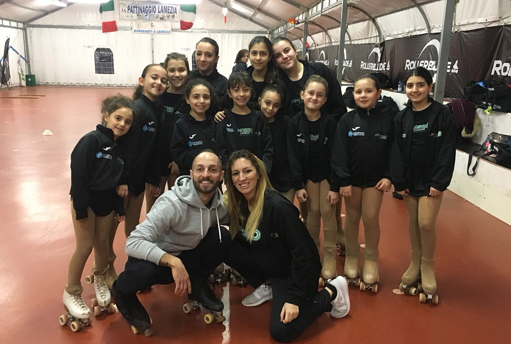 Stage con Fabio Paviglianiti per le allieve dell'Asd pattinaggio Lamezia