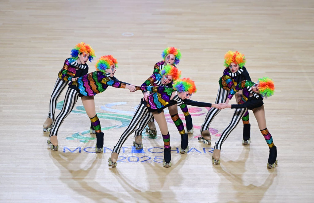 Le ragazze dell'Asd Pattinaggio Lamezia in pista al Campionato Italiano a Brescia