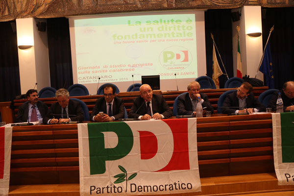 Pd Calabria: prima giornata di studio sul tema della sanità