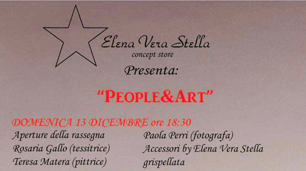 Lamezia: al via domenica “People & Art” nell’atelier di Elena Vera Stella