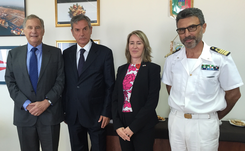 Ambasciatore americano Philips  in visita all’Autorità portuale di Gioia Tauro