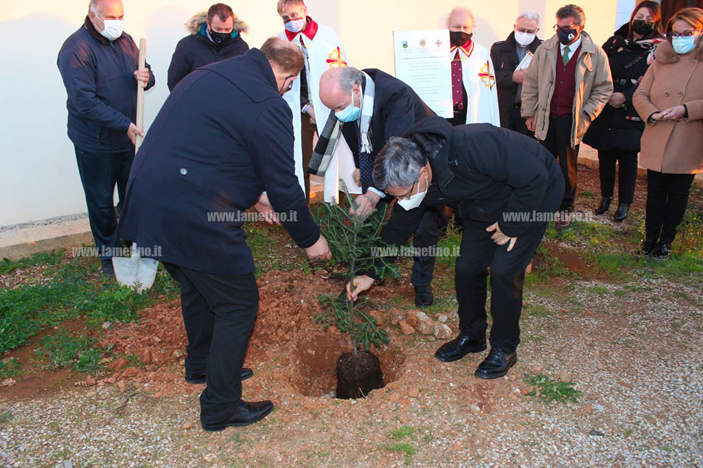 Lamezia, piantumato albero per ricordare vittime Covid-19