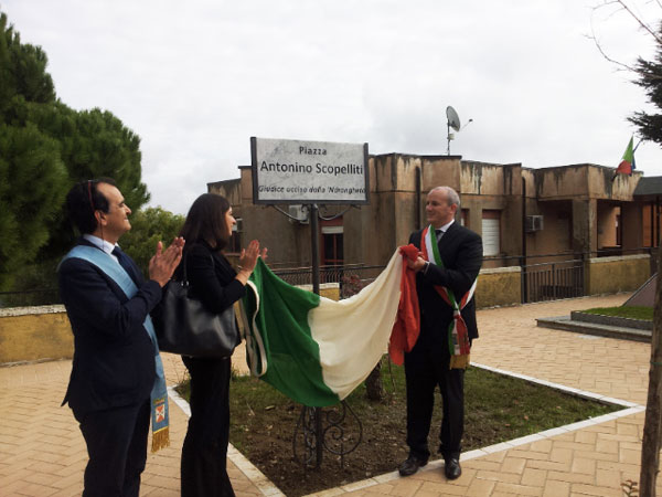 Calabria: Intitolata piazza a giudice Antonino Scopelliti 