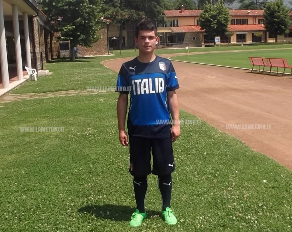 Italia under 15, il lametino Tavella a Coverciano : “I sogni possono avverarsi”
