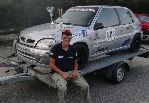 Il pilota lametino Miceli allo slalom di Oppido, i risultati