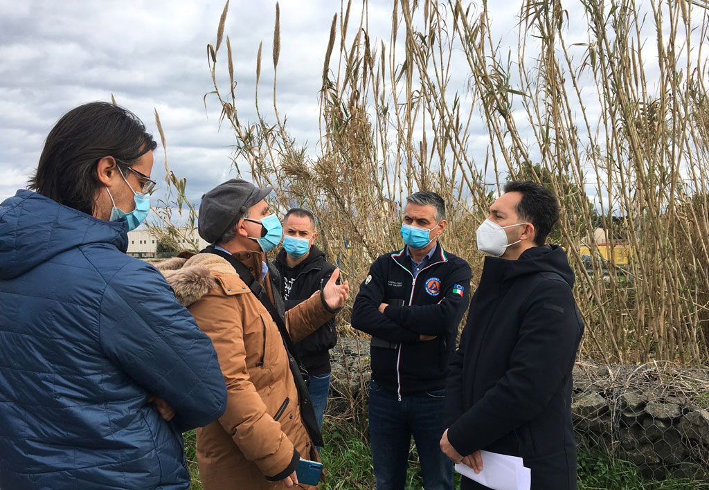Lamezia, sopralluogo di Pitaro con Protezione Civile e tecnici comune su criticità torrente Cantagalli