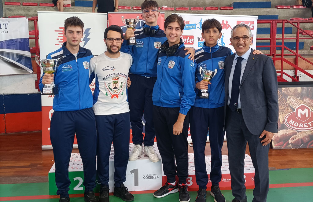 Atleti Platania Scherma sul podio a Cosenza