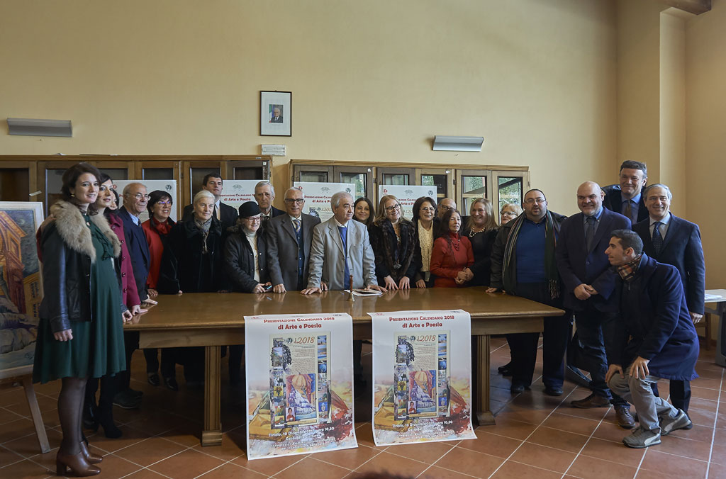 Presentato Calendario 2018 di arte e poesia dell'Accademia dei Bronzi con poeti e pittori a Tiriolo