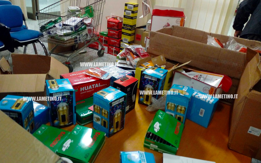 Lamezia, Polizia Locale sequestra 5000 articoli pericolosi. Controllati anche 80 veicoli e ritirate due patenti