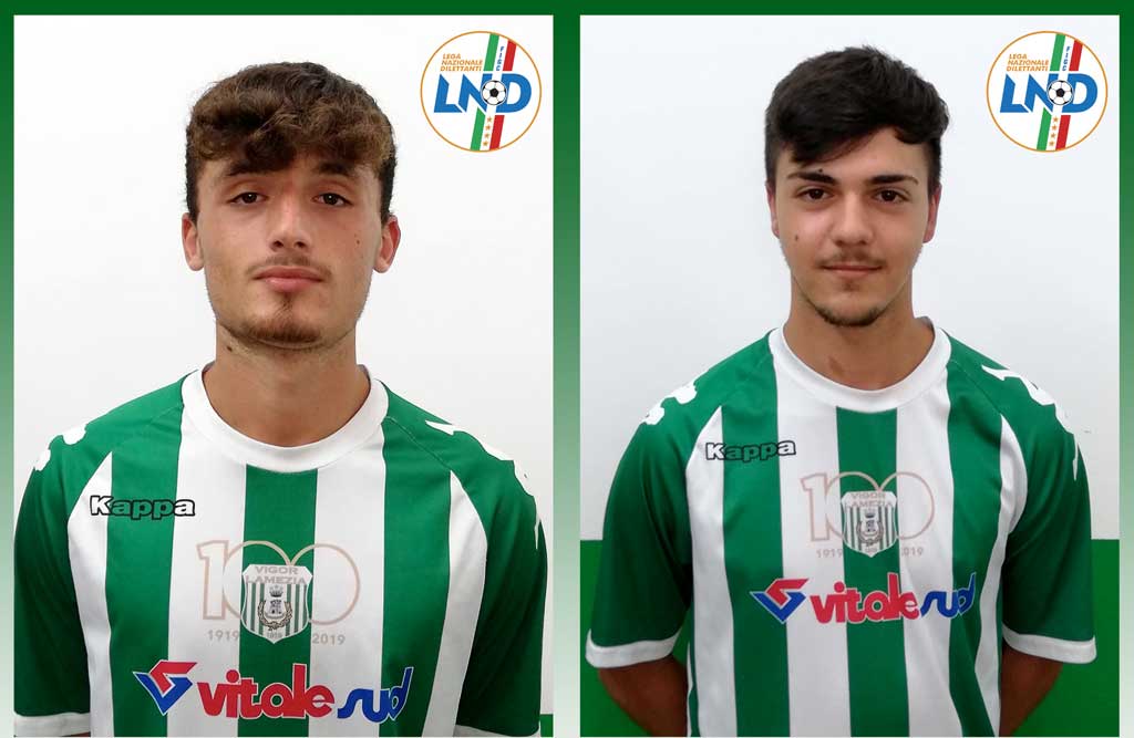 Vigor Lamezia Calcio 1919, tesserati Rosario Polimeni e Angelo Lucia