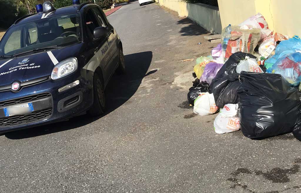 Controlli Polizia Locale contro abbandono rifiuti a Nocera Terinese: sanzioni 