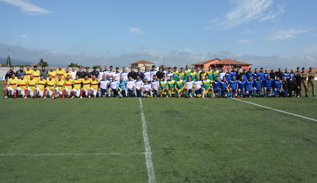 Lamezia, Quadrangolare di Calcio Interforze allo stadio Renda 