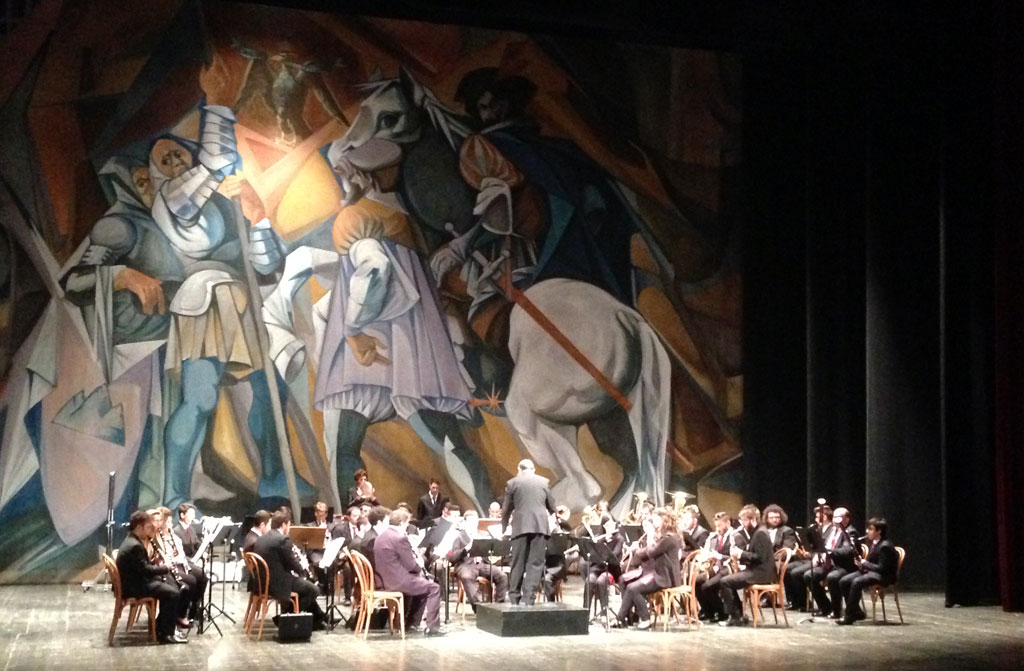 Performance dell’orchestra di fiati al teatro politeama di Catanzaro per la festa della Repubblica 