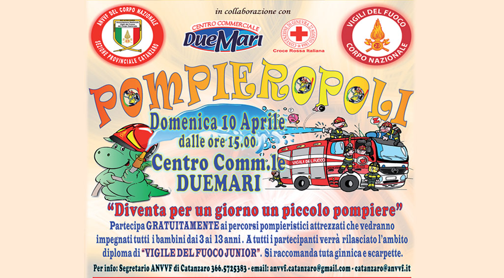 Lamezia: torna "Pompieropoli", iniziativa Vigili del Fuoco dedicata ai più piccoli