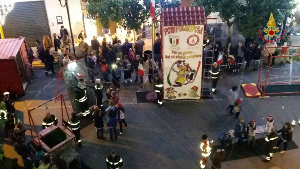La manifestazione Pompieropoli a Petilia Policastro