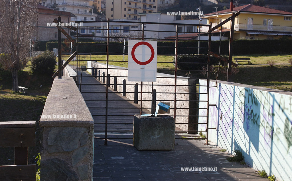 Lamezia: chiusura ponte parco Mastroianni, a breve le verifiche di sicurezza