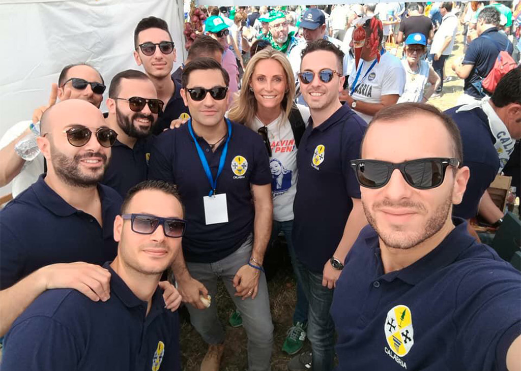 Delegazione Lega Calabria a Pontida
